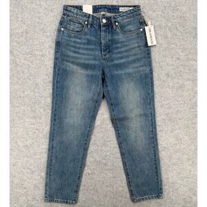 NWT Blank NYC The Madison High-Rise Organic Cotton Crop Jeans Gems/Jewels 25
